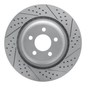 Chrysler 300 Brake Rotor (1) - Rear Right - DFC - Drilled & Slotted Geoperformance - `05-`23