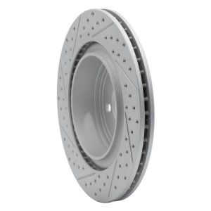 Dodge Charger Brake Rotor (1) - Rear Right - DFC - Drilled & Slotted Geoperformance - `06-`23