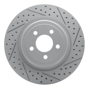 Dodge Charger Brake Rotor (1) - Rear Right - DFC - Drilled & Slotted Geoperformance - `06-`23