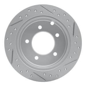 Chrysler Sebring Brake Rotor (1) - Rear Left - DFC - Drilled & Slotted Geoperformance - `07-`17
