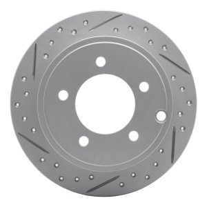 Chrysler Sebring Brake Rotor (1) - Rear Left - DFC - Drilled & Slotted Geoperformance - `07-`17
