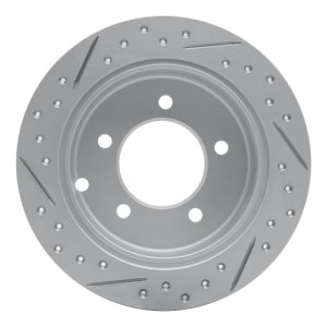 Chrysler Sebring Brake Rotor (1) - Rear Right - DFC - Drilled & Slotted Geoperformance - `07-`17