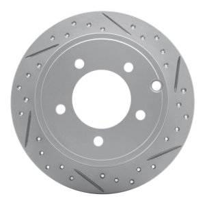 Chrysler Sebring Brake Rotor (1) - Rear Right - DFC - Drilled & Slotted Geoperformance - `07-`17