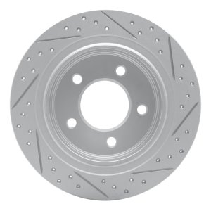 Chrysler Pacifica Brake Rotor (1) - Rear Left - DFC - Geoperformance Rotor - Drilled and Slotted - `04-`08