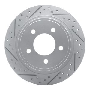 Chrysler Pacifica Brake Rotor (1) - Rear Left - DFC - Geoperformance Rotor - Drilled and Slotted - `04-`08