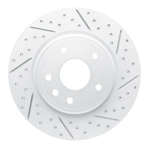 Chrysler Pacifica Brake Rotor (1) - Rear Right - DFC - Drilled & Slotted Geoperformance - `17-`25