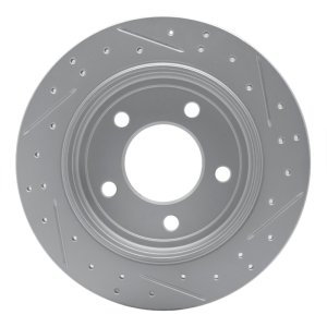 Chrysler Concorde Brake Rotor (1) - Rear Left - DFC - Drilled & Slotted Geoperformance - `93-`04