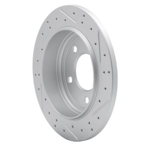 Chrysler Concorde Brake Rotor (1) - Rear Left - DFC - Drilled & Slotted Geoperformance - `93-`04