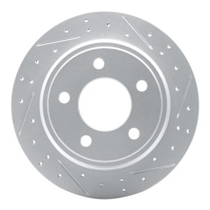 Chrysler 300M Brake Rotor (1) - Rear Right - DFC - Geoperformance Drilled & Slotted - `93-`04