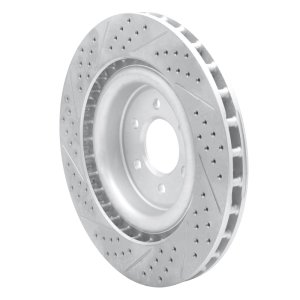 Dodge Viper Brake Rotor (1) - Rear Right - DFC - Drilled & Slotted Geoperformance - `03-`17