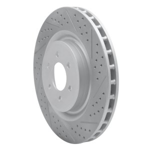 Dodge Viper Brake Rotor (1) - Rear Right - DFC - Drilled & Slotted Geoperformance - `03-`17