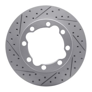 Chevrolet K2500 Suburban Brake Rotor (1) - Front Right - DFC - Drilled & Slotted Geoperformance - `88-`00