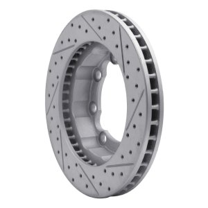Chevrolet K2500 Suburban Brake Rotor (1) - Front Right - DFC - Drilled & Slotted Geoperformance - `88-`00