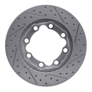 Chevrolet K2500 Suburban Brake Rotor (1) - Front Right - DFC - Drilled & Slotted Geoperformance - `88-`00