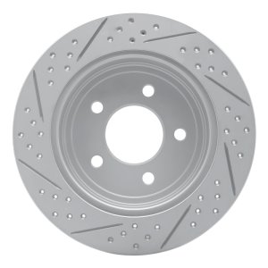 Chrysler Town & Country Brake Rotor (1) - Rear Right - DFC - Geoperformance Drilled & Slotted - `97-`07