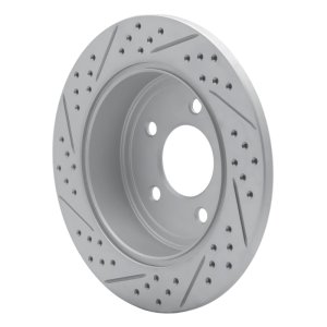 Chrysler Town & Country Brake Rotor (1) - Rear Right - DFC - Geoperformance Drilled & Slotted - `97-`07