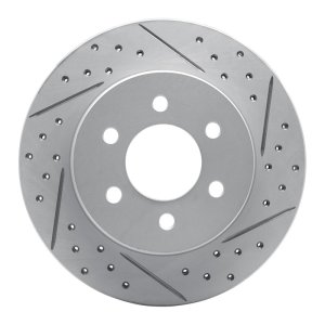 Dodge Dakota Brake Rotor (1) - Front Right - DFC - Drilled & Slotted Geoperformance - `97-`02