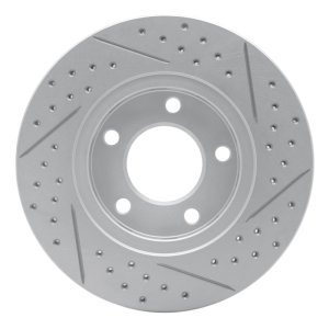 Chrysler Town & Country Brake Rotor (1) - Front Left - DFC - Drilled & Slotted Geoperformance - `01-`07