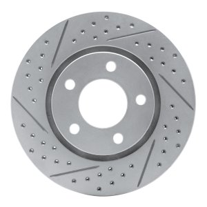 Chrysler Town & Country Brake Rotor (1) - Front Left - DFC - Drilled & Slotted Geoperformance - `01-`07