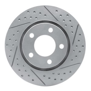 Chrysler Voyager Brake Rotors (1) - Front Right - DFC - Drilled & Slotted Geoperformance - `01-`07