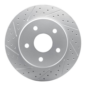 Chrysler Aspen Brake Rotor (1) - Front Left - DFC - Geoperformance Drilled & Slotted - `02-`24