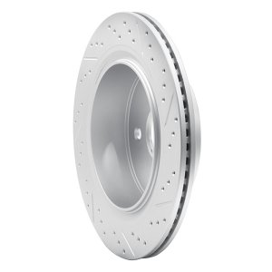 Chrysler Aspen Brake Rotor (1) - Rear Left - DFC - Geoperformance - Drilled & Slotted - `02-`24