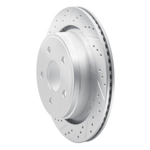 Chrysler Aspen Brake Rotor (1) - Rear Left - DFC - Geoperformance - Drilled & Slotted - `02-`24