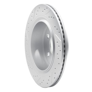 Chrysler Aspen Brake Rotor (1) - Rear Right - DFC - Drilled & Slotted Geoperformance - `02-`24