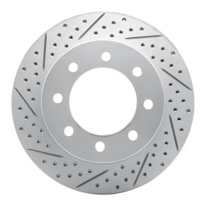 Dodge Ram 1500 Brake Rotor (1) - Front Left - DFC - Drilled & Slotted Geoperformance - `03-`08