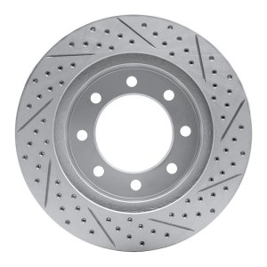 Dodge Ram 1500 Brake Rotor (1) - Front Left - DFC - Drilled & Slotted Geoperformance - `03-`08