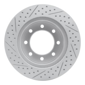 Dodge Ram 3500 Brake Rotor (1) - Front Right - DFC - Drilled & Slotted Geoperformance - `03-`08