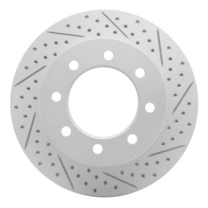 Dodge Ram 3500 Brake Rotor (1) - Front Right - DFC - Drilled & Slotted Geoperformance - `03-`08