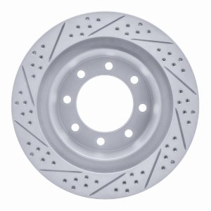 Dodge Ram 1500 Brake Rotor (1) - Rear Right - DFC - Drilled & Slotted Geoperformance - `03-`08