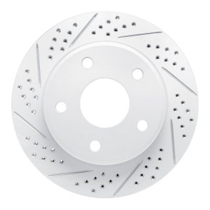 Dodge Dakota Brake Rotor (1) - Front Left - DFC - Geoperformance Drilled & Slotted - `05-`11