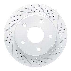 Dodge Dakota Brake Rotor (1) - Front Right - DFC - Drilled & Slotted Geoperformance - `05-`11