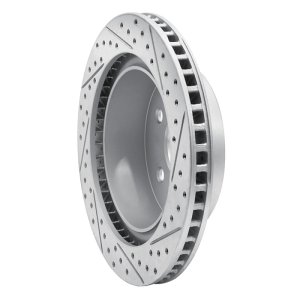 Dodge Ram 1500 Brake Rotor (1) - Rear Left - DFC - Drilled & Slotted Geoperformance - `04-`06