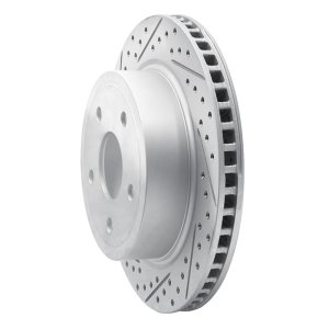 Dodge Ram 1500 Brake Rotor (1) - Rear Left - DFC - Drilled & Slotted Geoperformance - `04-`06