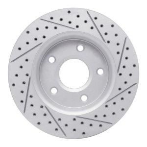 Chrysler Town & Country Brake Rotor (1) - Front Left - DFC - Geoperformance, Drilled & Slotted - `08-`16