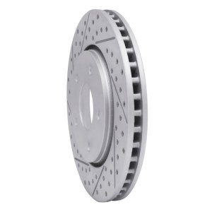 Chrysler Town & Country Brake Rotor (1) - Front Left - DFC - Geoperformance, Drilled & Slotted - `08-`16