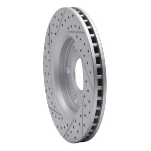 Chrysler Town & Country Brake Rotor (1) - Front Right - DFC - Drilled & Slotted Geoperformance - `08-`16