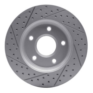 Chrysler Town & Country Brake Rotor (1) - Front Right - DFC - Drilled & Slotted Geoperformance - `08-`16