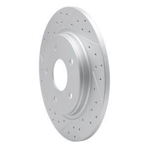 Chrysler Town & Country Brake Rotor (1) - Rear Left - DFC - Drilled & Slotted Geoperformance - `08-`16