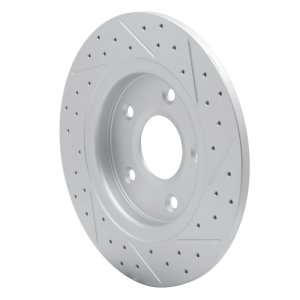 Chrysler Town & Country Brake Rotor (1) - Rear Left - DFC - Drilled & Slotted Geoperformance - `08-`16