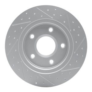 Chrysler Town & Country Brake Rotor (1) - Rear Left - DFC - Drilled & Slotted Geoperformance - `08-`16
