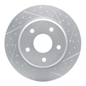 Chrysler Town & Country Brake Rotor (1) - Rear Right - DFC - Drilled & Slotted Geoperformance - `08-`16