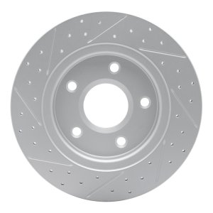 Chrysler Town & Country Brake Rotor (1) - Rear Right - DFC - Drilled & Slotted Geoperformance - `08-`16