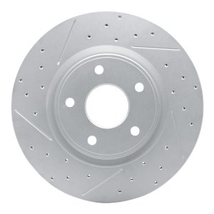 Chrysler Pacifica Brake Rotor (1) - Front Right - DFC - Drilled & Slotted Geoperformance - `12-`25