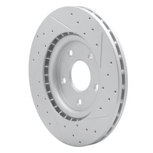 Chrysler Pacifica Brake Rotor (1) - Front Right - DFC - Drilled & Slotted Geoperformance - `12-`25