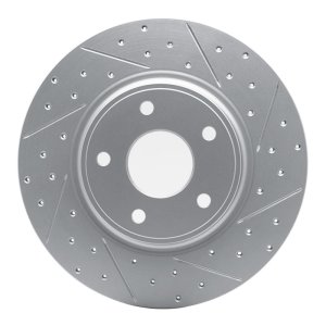 Chrysler Town & Country Brake Rotor (1) - Rear Right - DFC - Drilled & Slotted Geoperformance - `12-`20