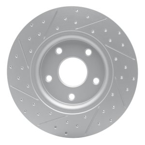Chrysler Town & Country Brake Rotor (1) - Rear Right - DFC - Drilled & Slotted Geoperformance - `12-`20